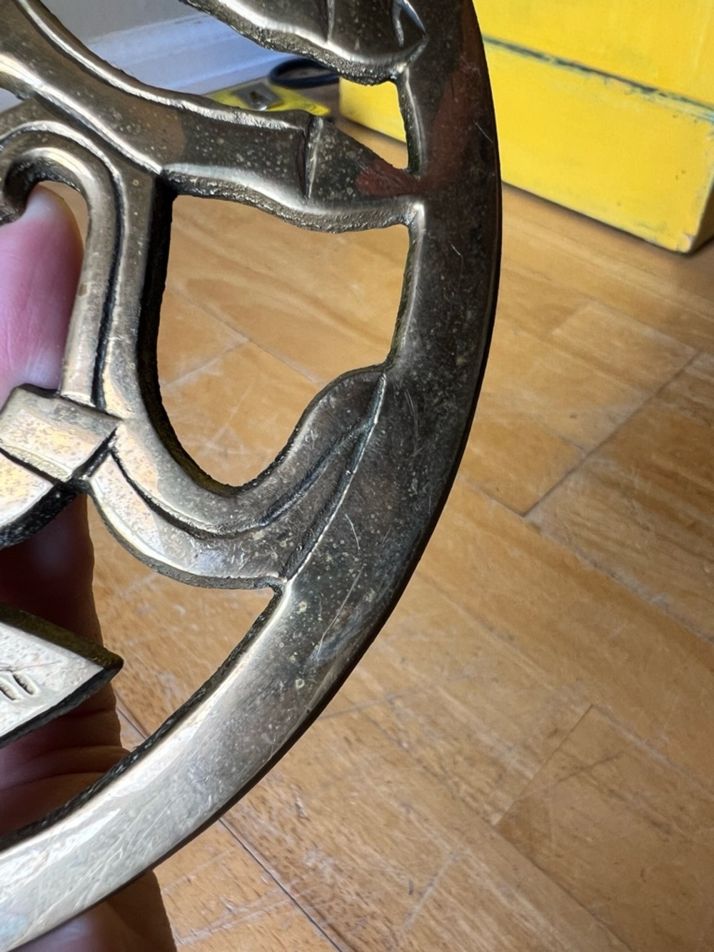 Brass Unicorn Trivet 1980-1990 kitchen wall art - Picture 10 of 13